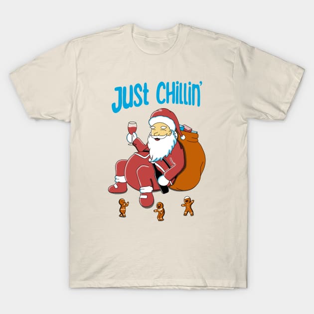 Chillin Santa T-Shirt by Kimprut